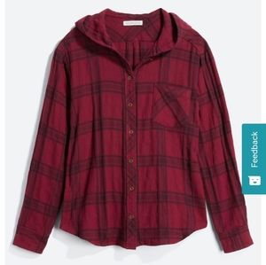 HEARTLOOM STITCH FIX Hooded Flannel Shirt